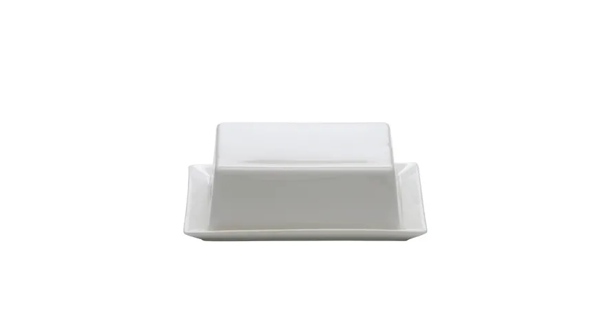 MAXWELL & WILLIAMS Kitchen Butterdose 16 x 13cm, Porzellan Weiß