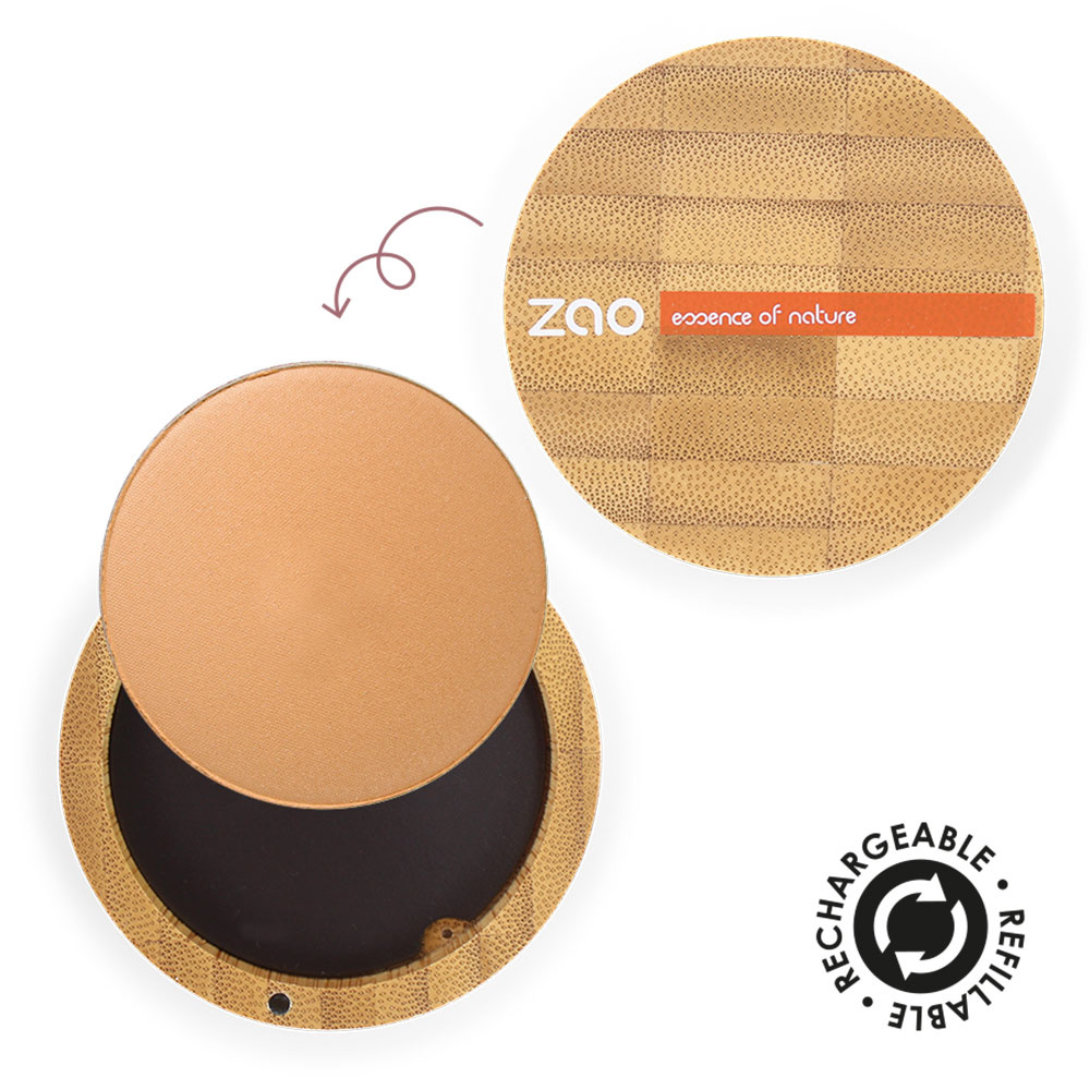 zao essence of nature Terre cuite minérale 341 Cuivre doré ZAO Terre cuite Certifiée Bio, Formule 100%naturelle, Vegan et Rechargeable
