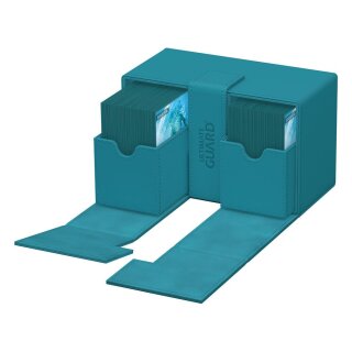 Ultimate Guard Twin Flip`n`Tray 160+ XenoSkin Monocolor - Petrolblau