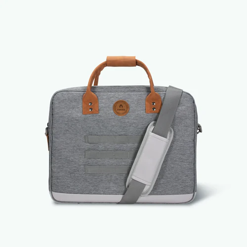 Dark grey New York laptop bag