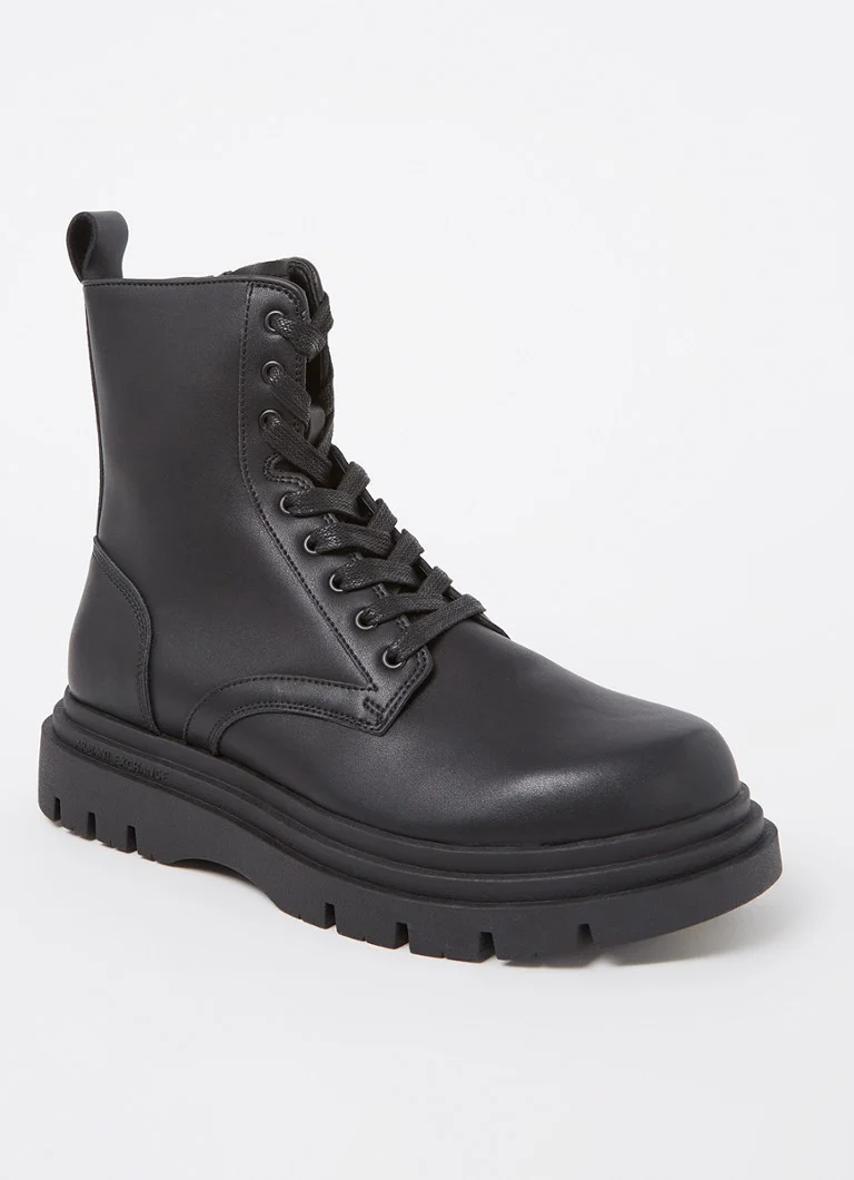 Armani Exchange  Veterboot van leer