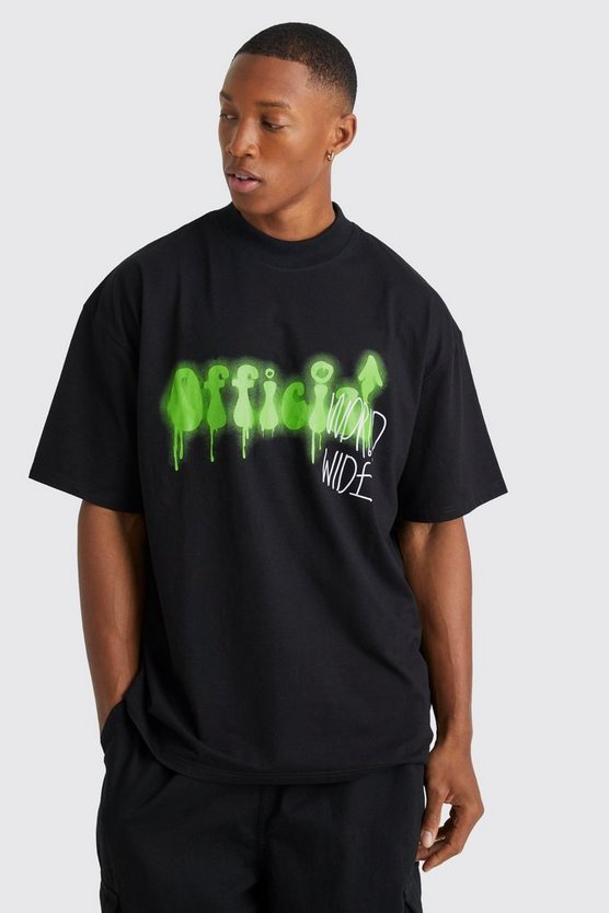 Oversize T-Shirt mit Trippy-Print