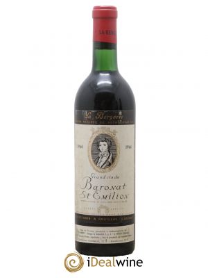 Saint-Émilion La Bergerie Baronat Philippe de Rothschild 1964 - Lot de 1 Bouteille