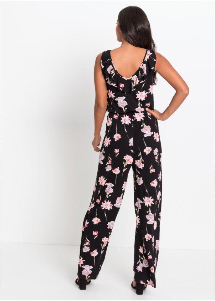 Geblümter Jersey-Jumpsuit