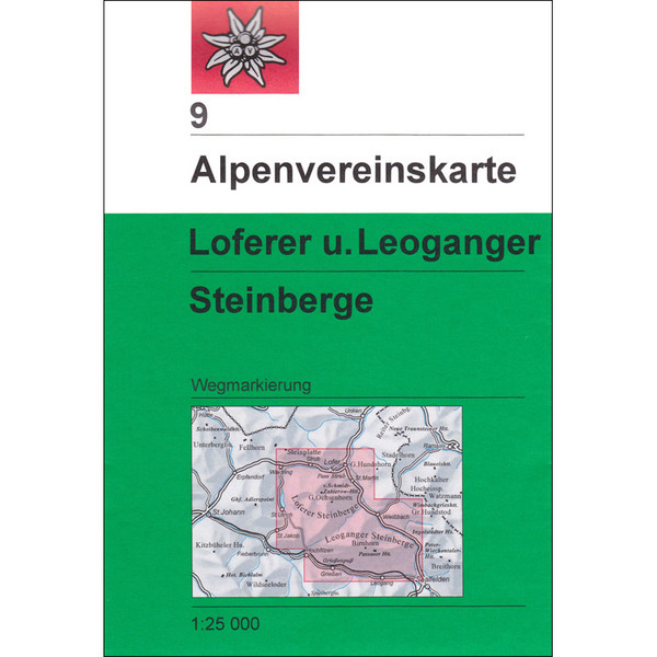 DAV 9 LOFERER U. LEOGANGER STEINBERGE - Wanderkarte