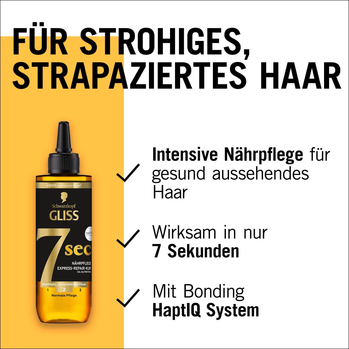 Haarkur 7sec Express-Repair, Oil Nutritive, 200 ml