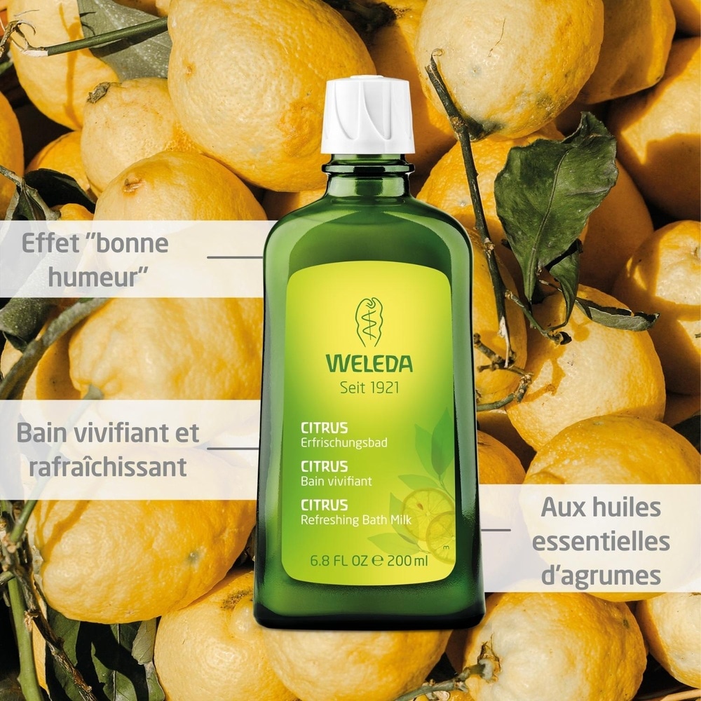 WELEDA Bain vivifiant au Citrus - 200 ml Bains