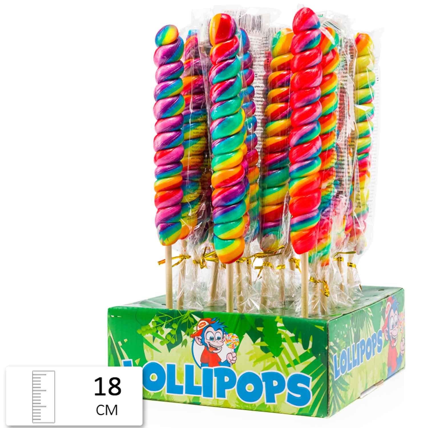 Felko Lolly Twist Pop Rainbow 80g
