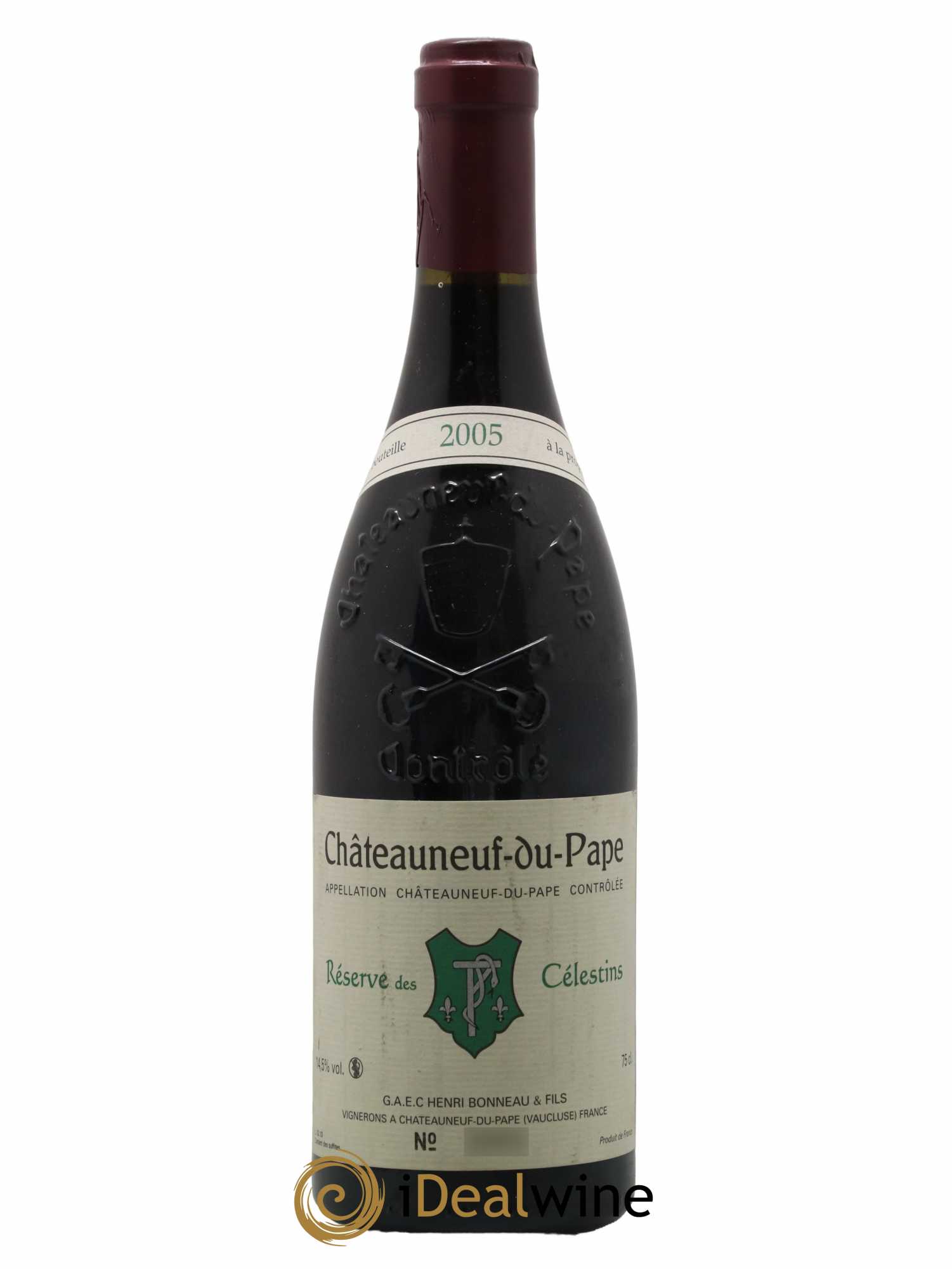 Châteauneuf-du-Pape Réserve des Célestins Henri Bonneau & Fils  2005 - Lot de 1 Bouteille