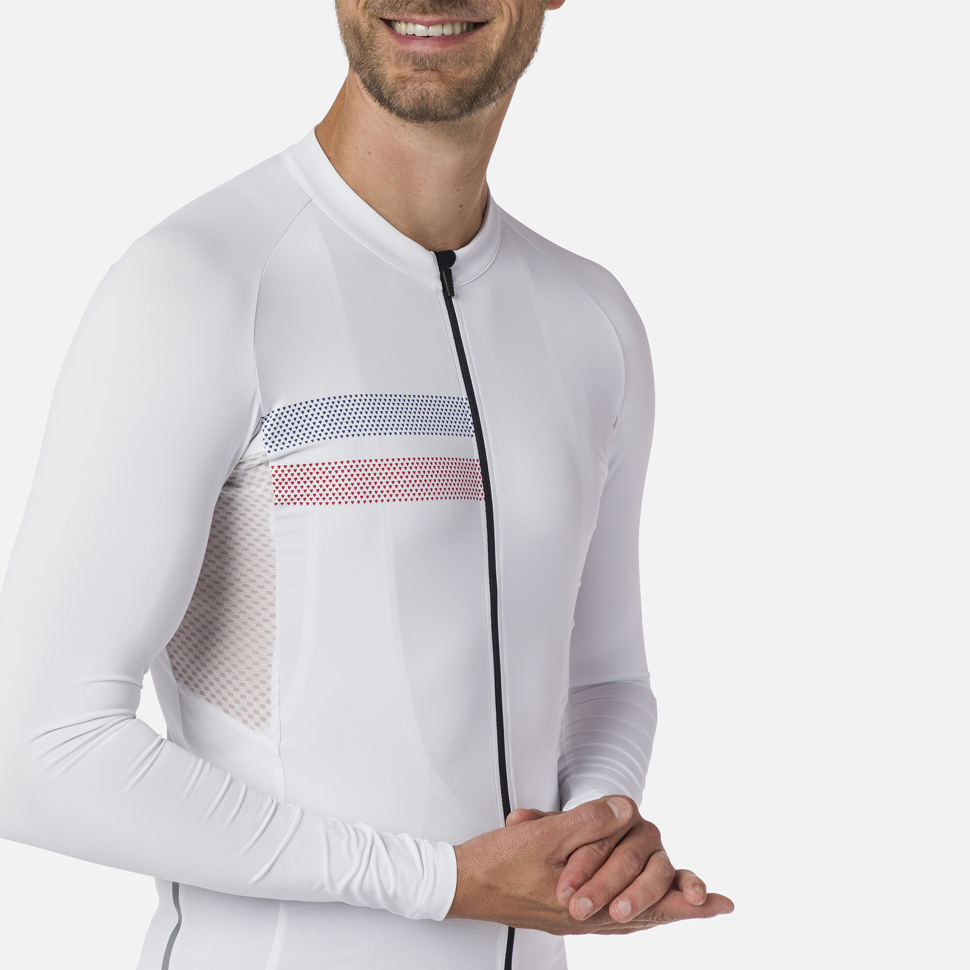 Maillot de vélo de route à manches longues pour homme