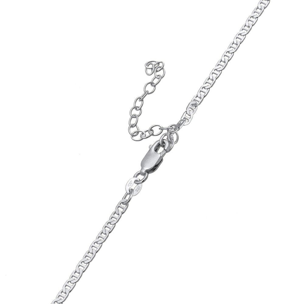 KUZZOI KUZZOI Collier Hommes de base massif moderne en argent sterling 925 collier