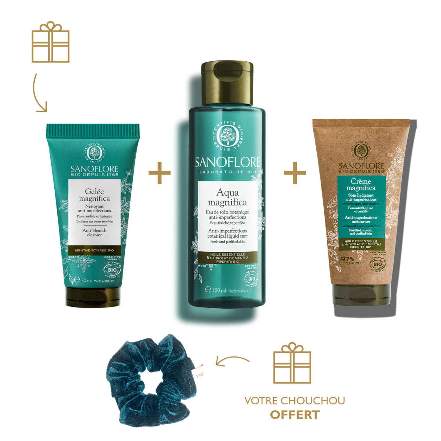 Sanoflore Magnifica Coffret Routine Anti-Imperfections - 4 Produits