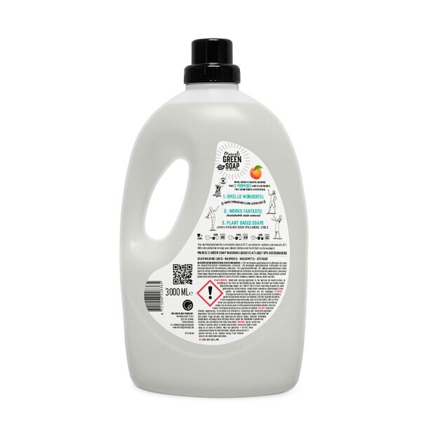 Marcel's Green Soap Őszibarack és Jázmin Színes ruhákhoz való mosószer 3L, 69 mosás