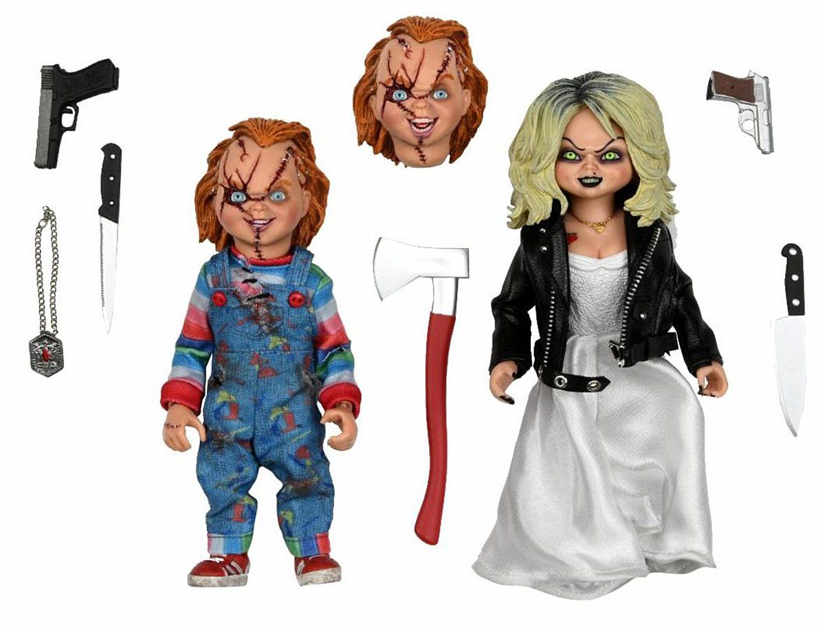 NECA Actionfigur Chucky & Tiffany Clothed Actionfiguren 2er Set