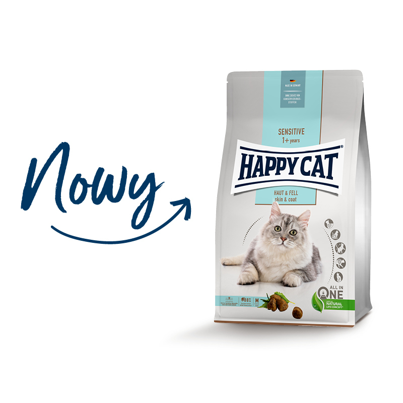 HAPPY CAT Trockenfutter HAPPY CAT Sensitive Haut & Fell 300 g