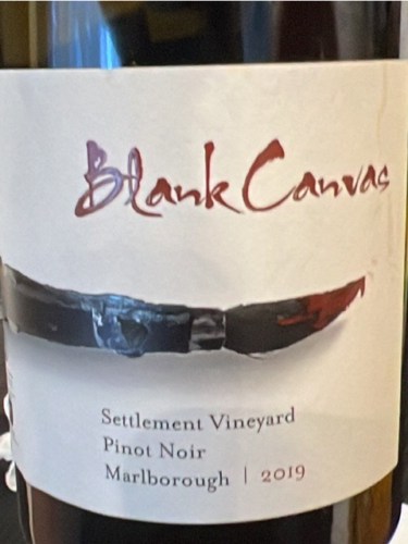 Blank CanvasSettlement Vineyard Pinot Noir 2019