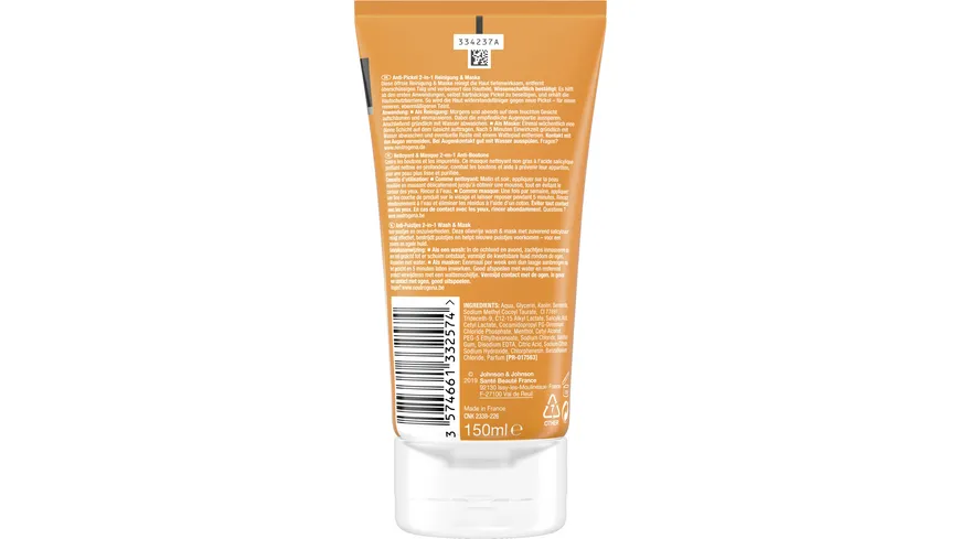 Neutrogena Anti-Pickel 2in1 Reinigung & Maske 150 ml
