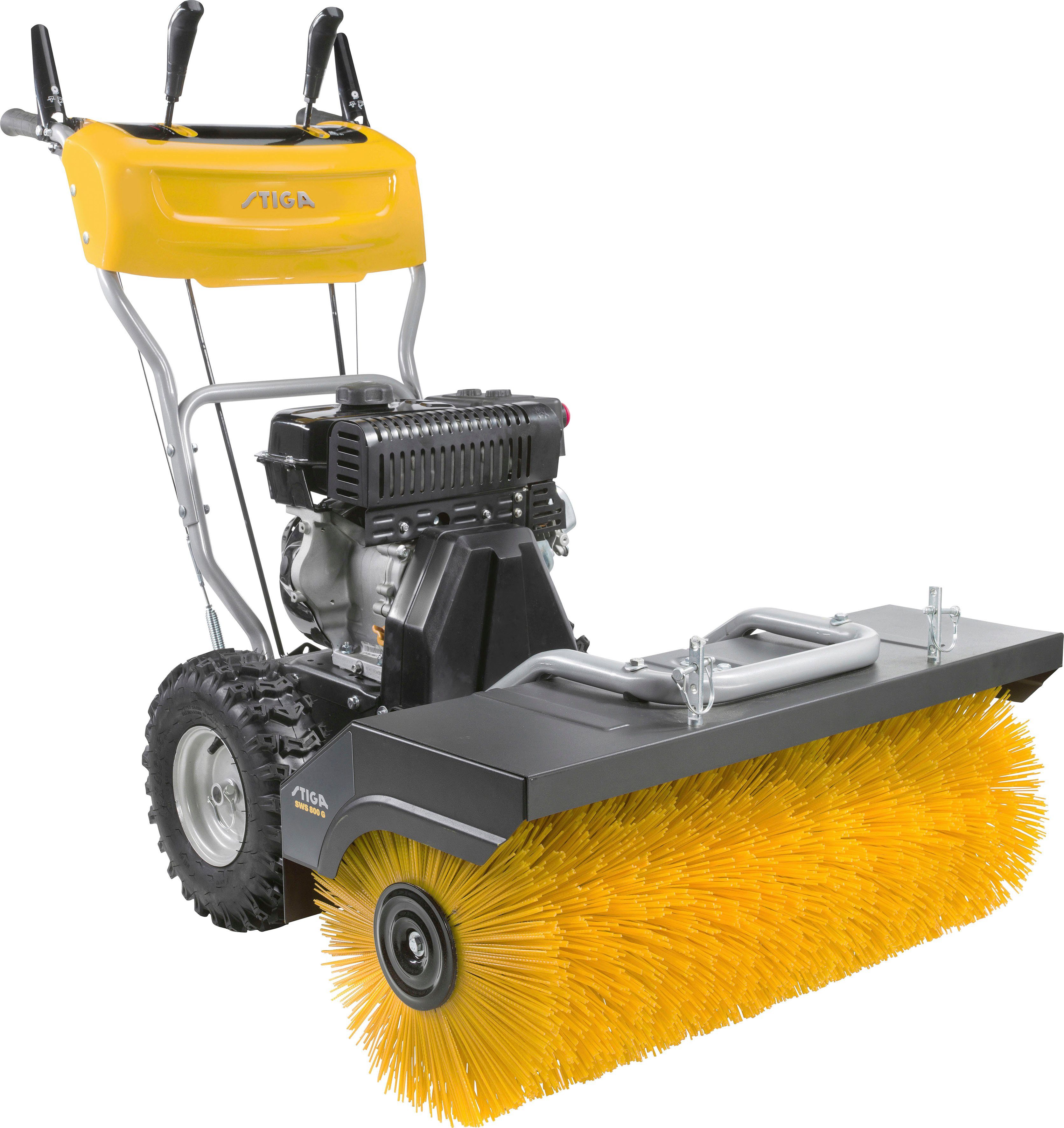 STIGA GARDEN Kehrmaschine SWS 800 G, 80 cm Arbeitsbreite, Radantrieb, 6 Vorwärts- und 2 Rückwärtsgänge