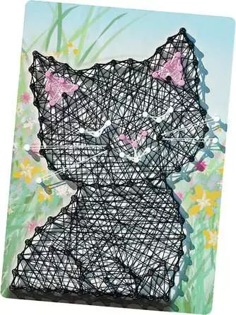 String Art Katzen - Bastelset für Kinder ab 6 Jahren