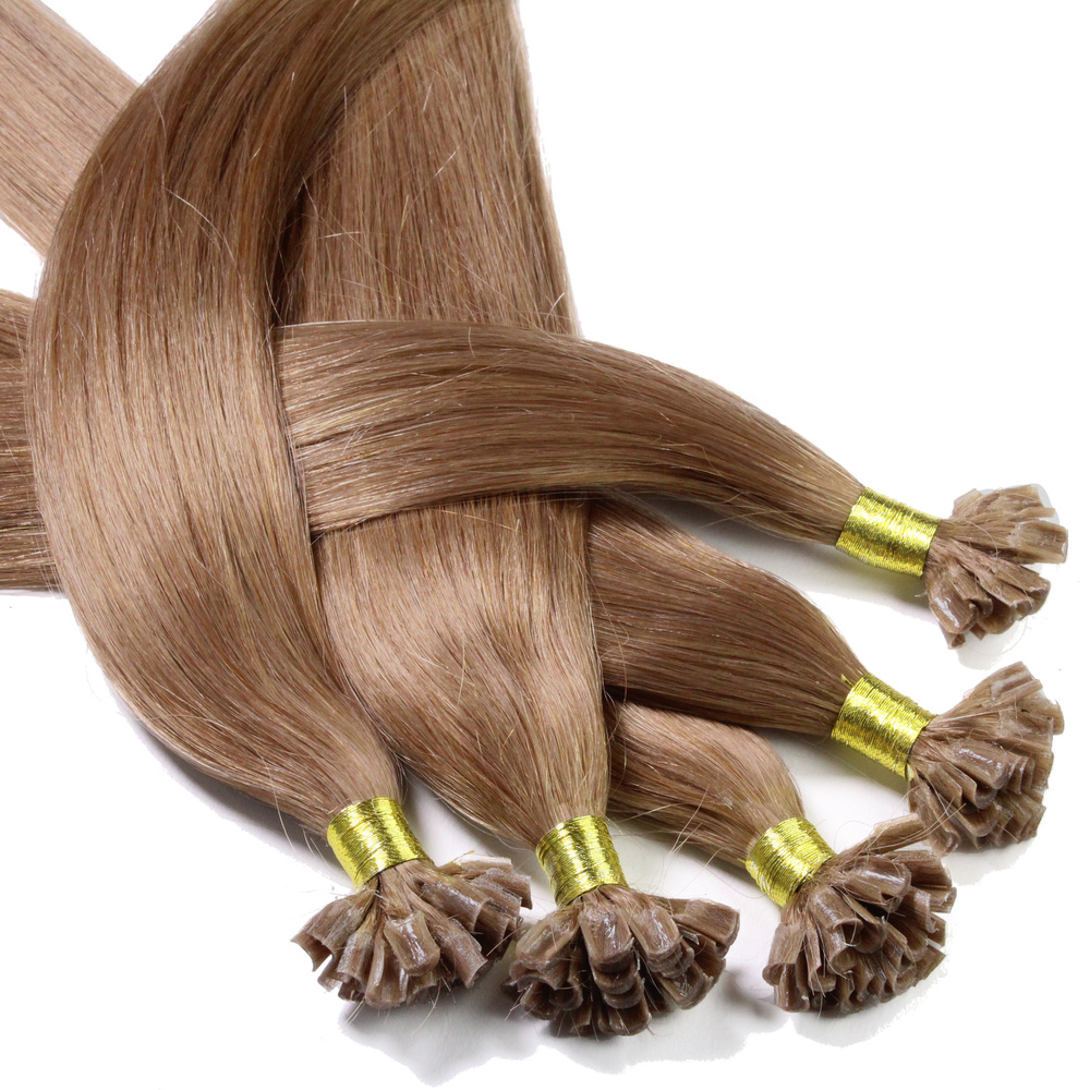hair2heart Extensions à chaud bonding cheveux naturels #14 blond foncé 0.5g extensions