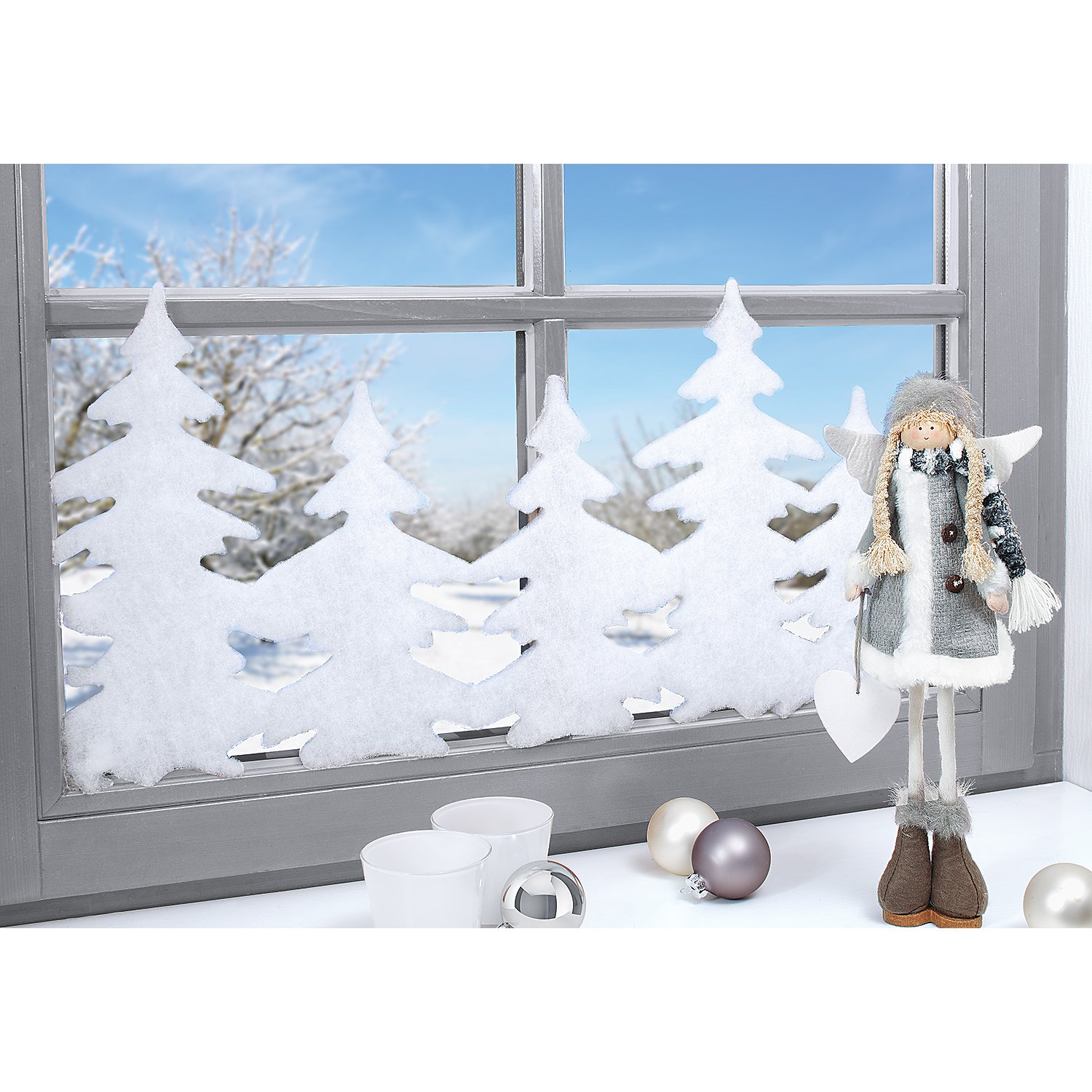 Weihnachtliche Fensterdeko 
