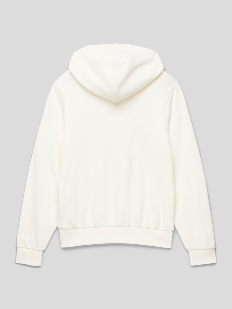 Hoodie mit Label-Print in weiß