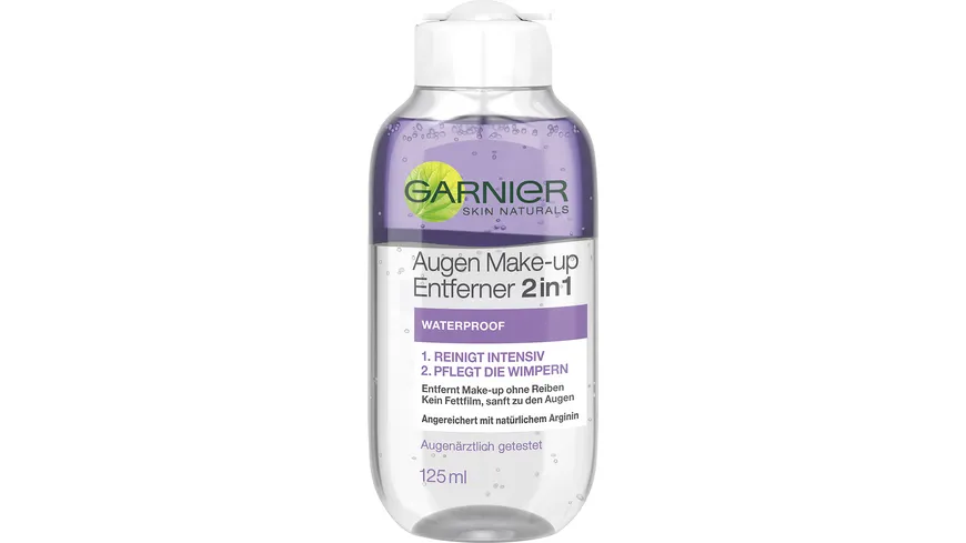 Garnier Skin Naturals 2in1 Augen-Make-Up Entferner Waterproof 125 ml