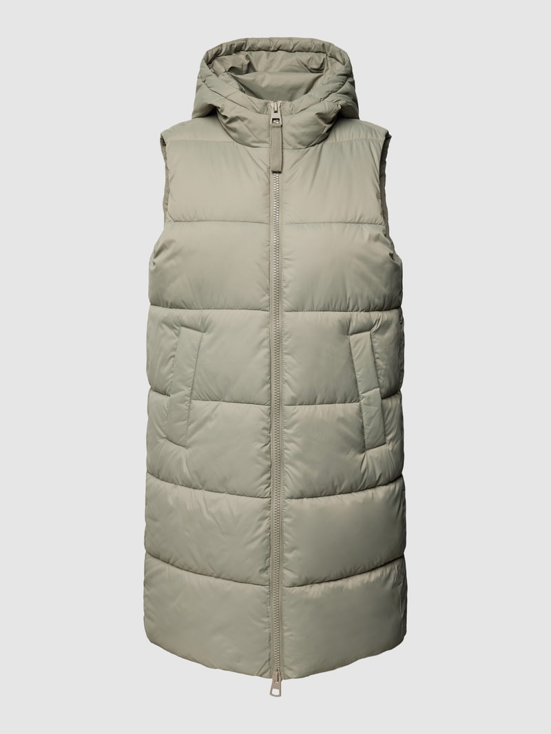 Weste mit Steppnähten Modell 'Puffer' in schilf