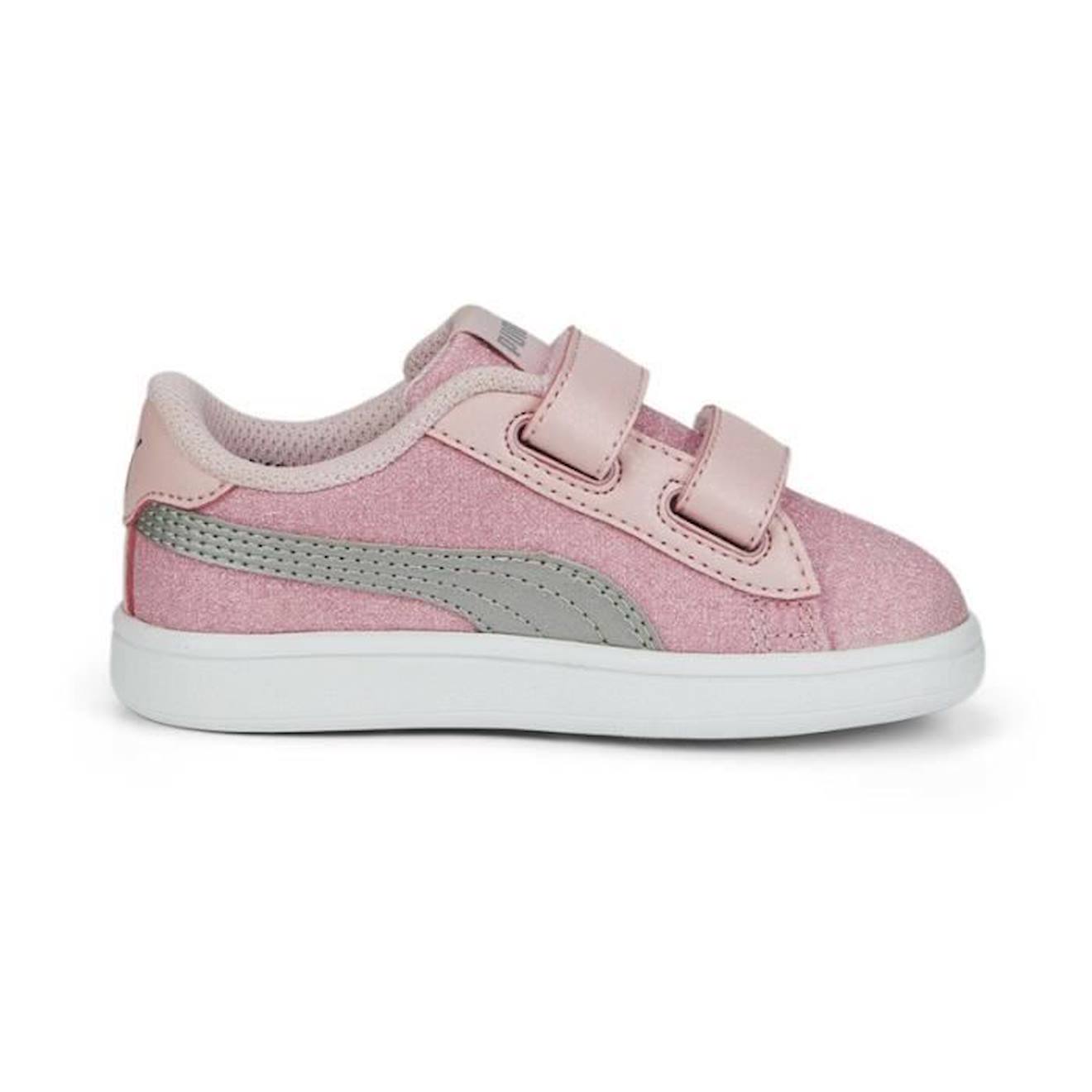 Basket Puma Smash v2 Glitz Glam Bébé rose