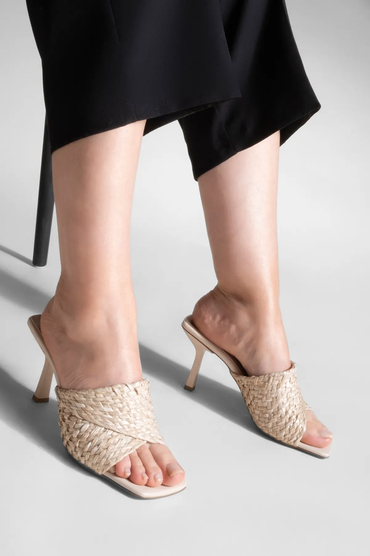 Marjin  Pantolette - Beige - Pfennigabsatz/Stiletto