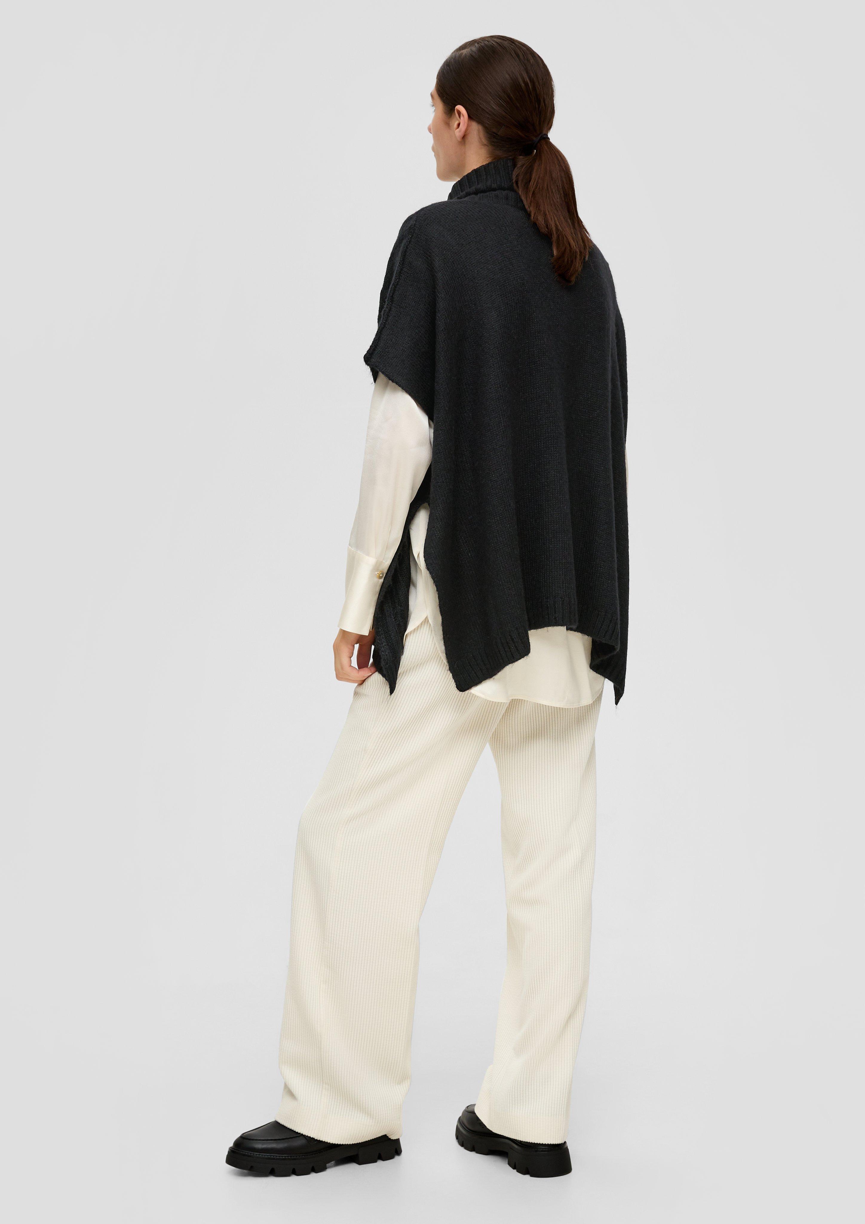 Oversized Strickponcho aus Wollmix  2141988-9999