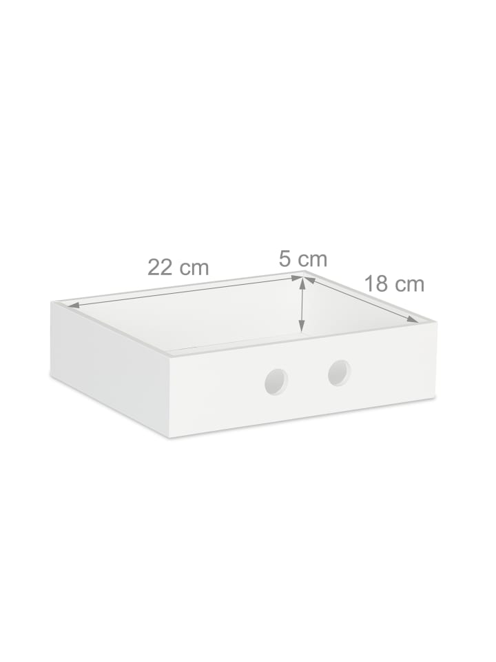 relaxdays Schreibtisch Organizer in Weiß günstig kaufen onesize