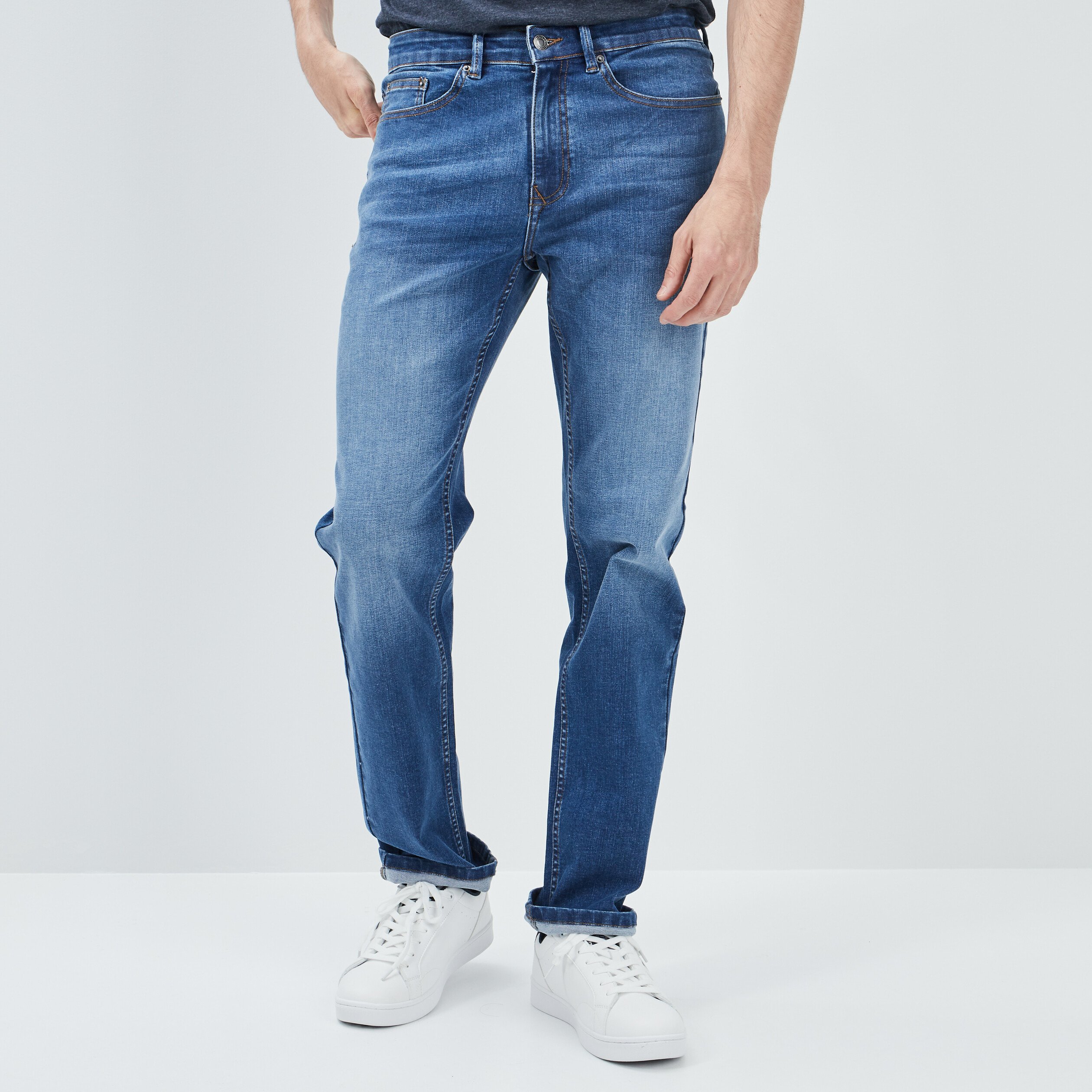 Jeans regular stretch denim double stone homme | La Halle