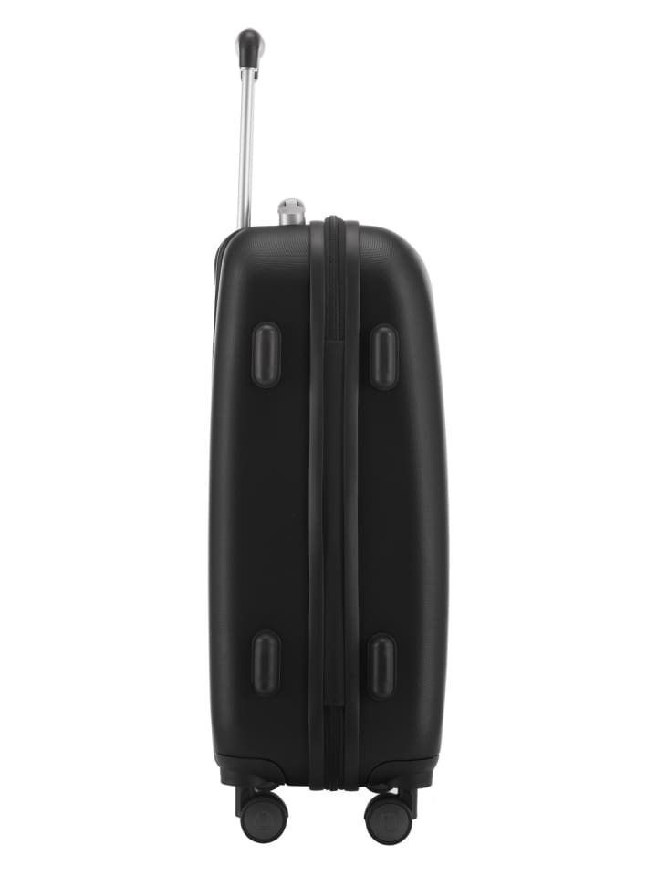 Hauptstadtkoffer Wedding - Handgepäck-Koffer 4 Doppelrollen Hand Luggage TSA in Schwarz günstig kaufen S