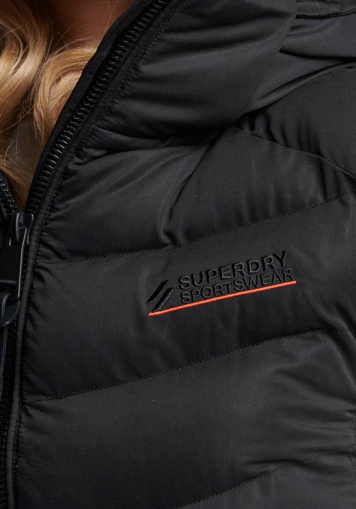 Superdry Steppweste HOODED MICROFIBRE PADDED GILET