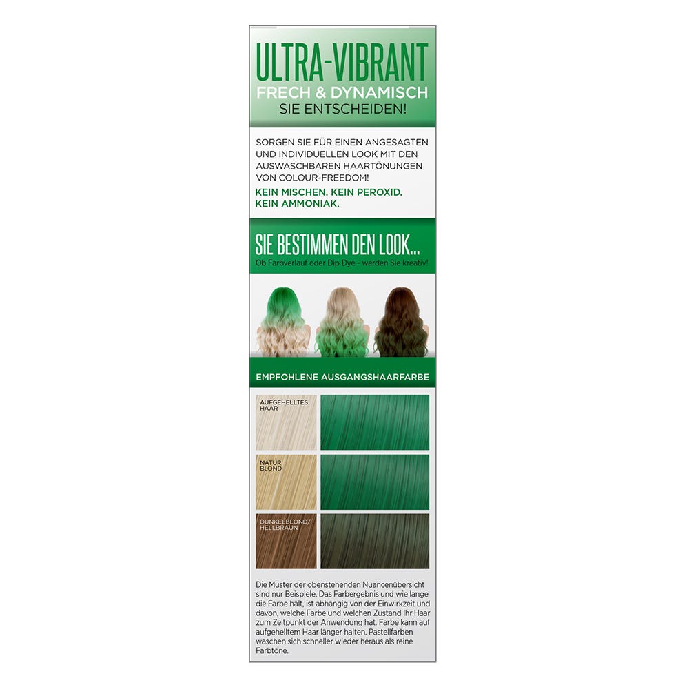 Colour Freedom Ultra Vibrant Green Emerald 150 ml