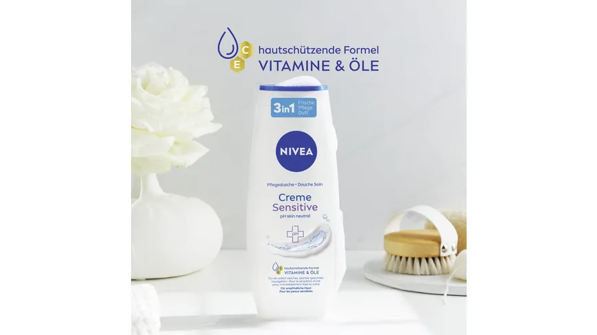 NIVEA Pflegedusche Creme Sensitive ph skin neutral 250 ml