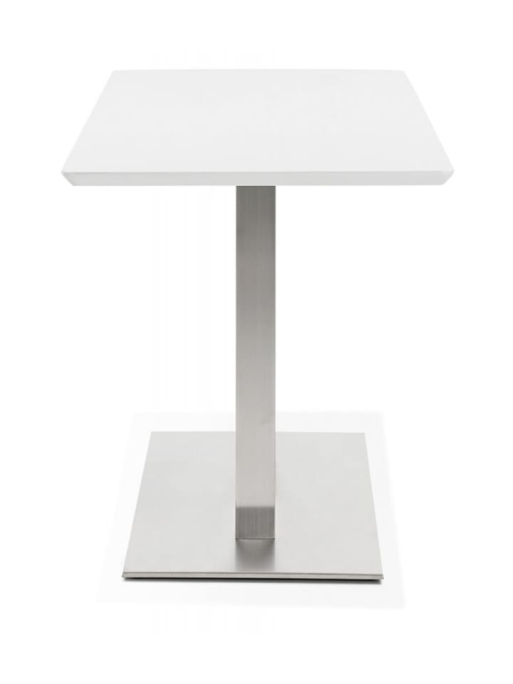 KADIMA DESIGN Esstisch Rechteckig Weiß MDF mit Stahlgestell | Moderner Stil in Weiß günstig kaufen