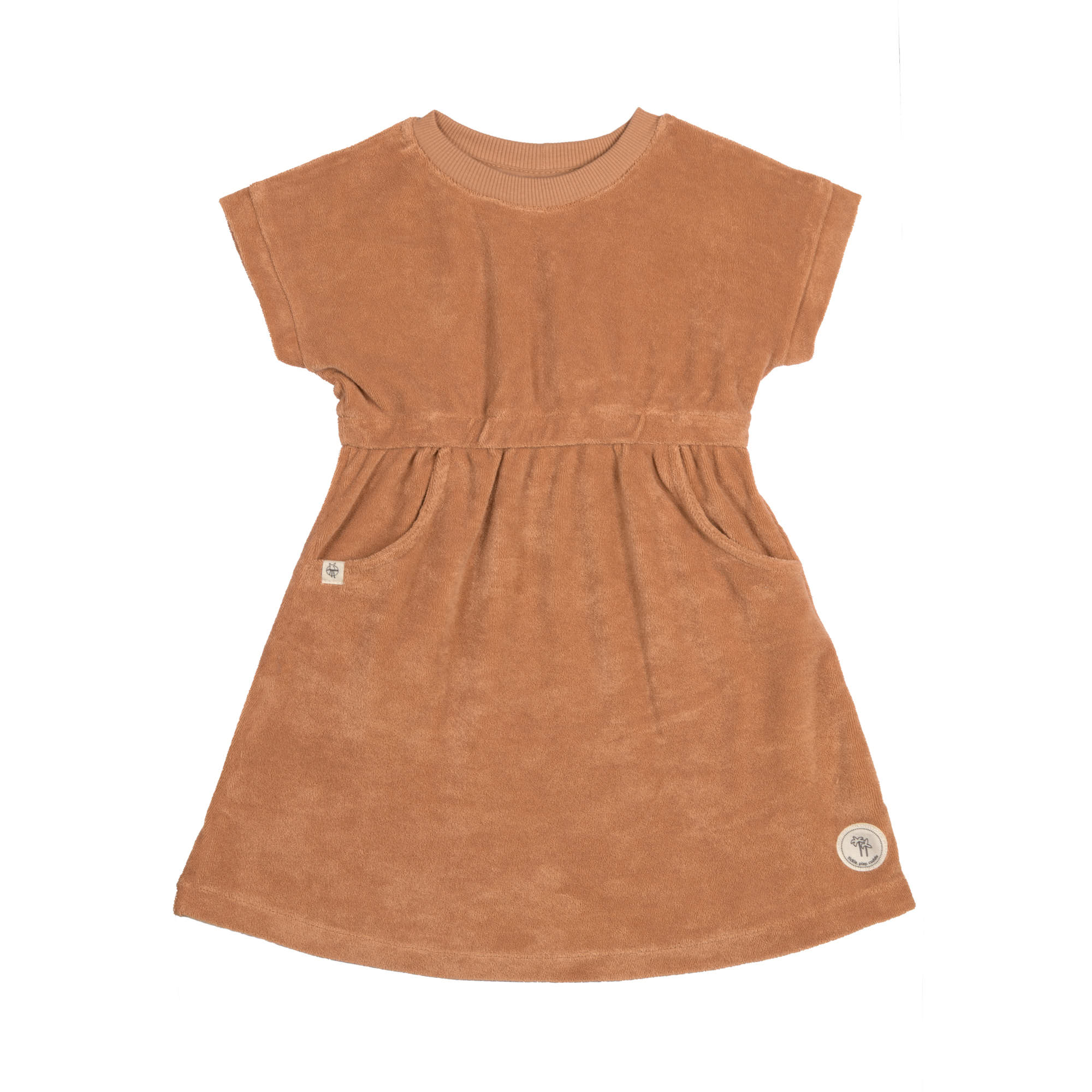 Frottee Kleid Kinder, Karamell