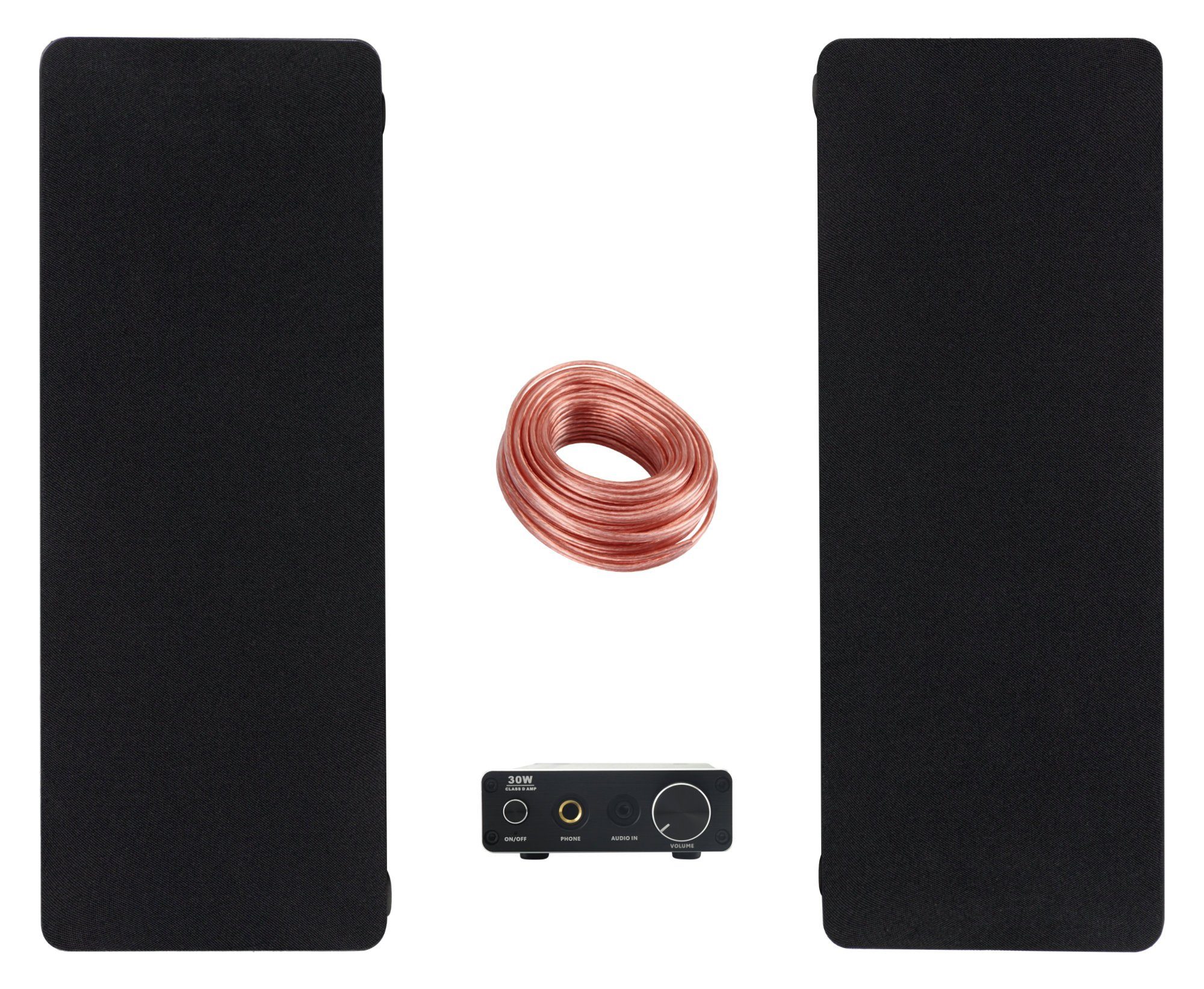 McGrey CS-440 / MAMP-215 HiFi Set Lautsprechersystem (40 W, Kompakt Hifi System mit Stereo Verstärker und Satelliten Lautsprechern)