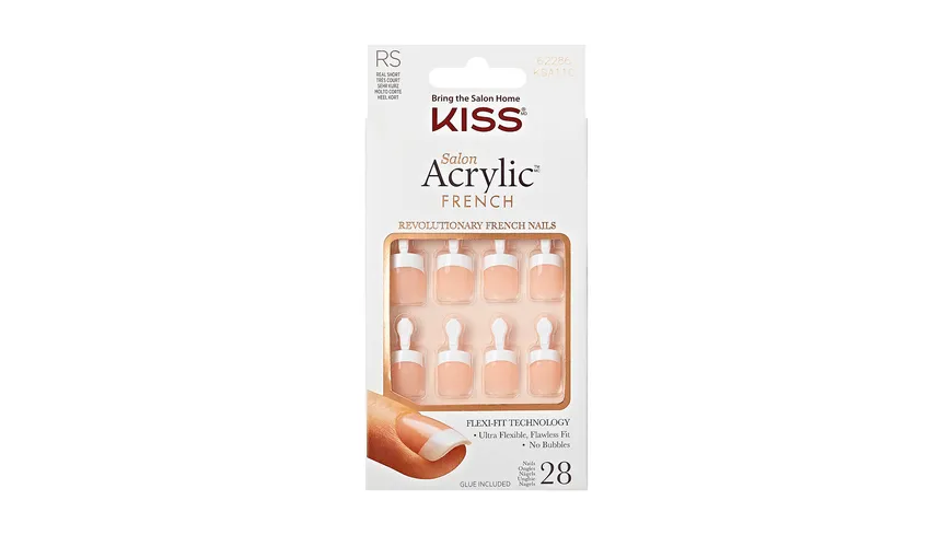 KISS Salon Acrylic French KSA11C - hautfarben, weiß