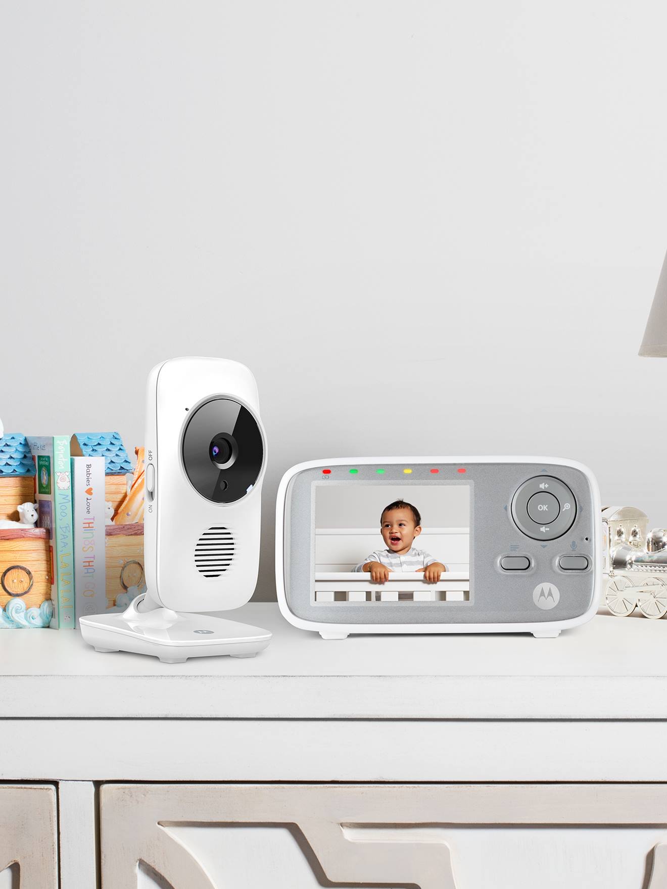 Babyphone vidéo sans fil VM 483 MOTOROLA blanc