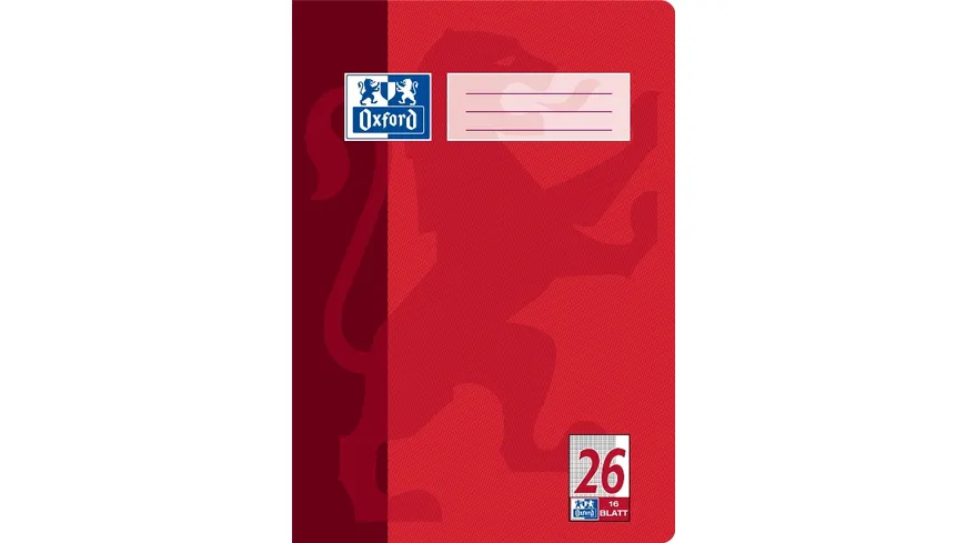 Oxford Heft A4 Lineatur 26 16 Blatt