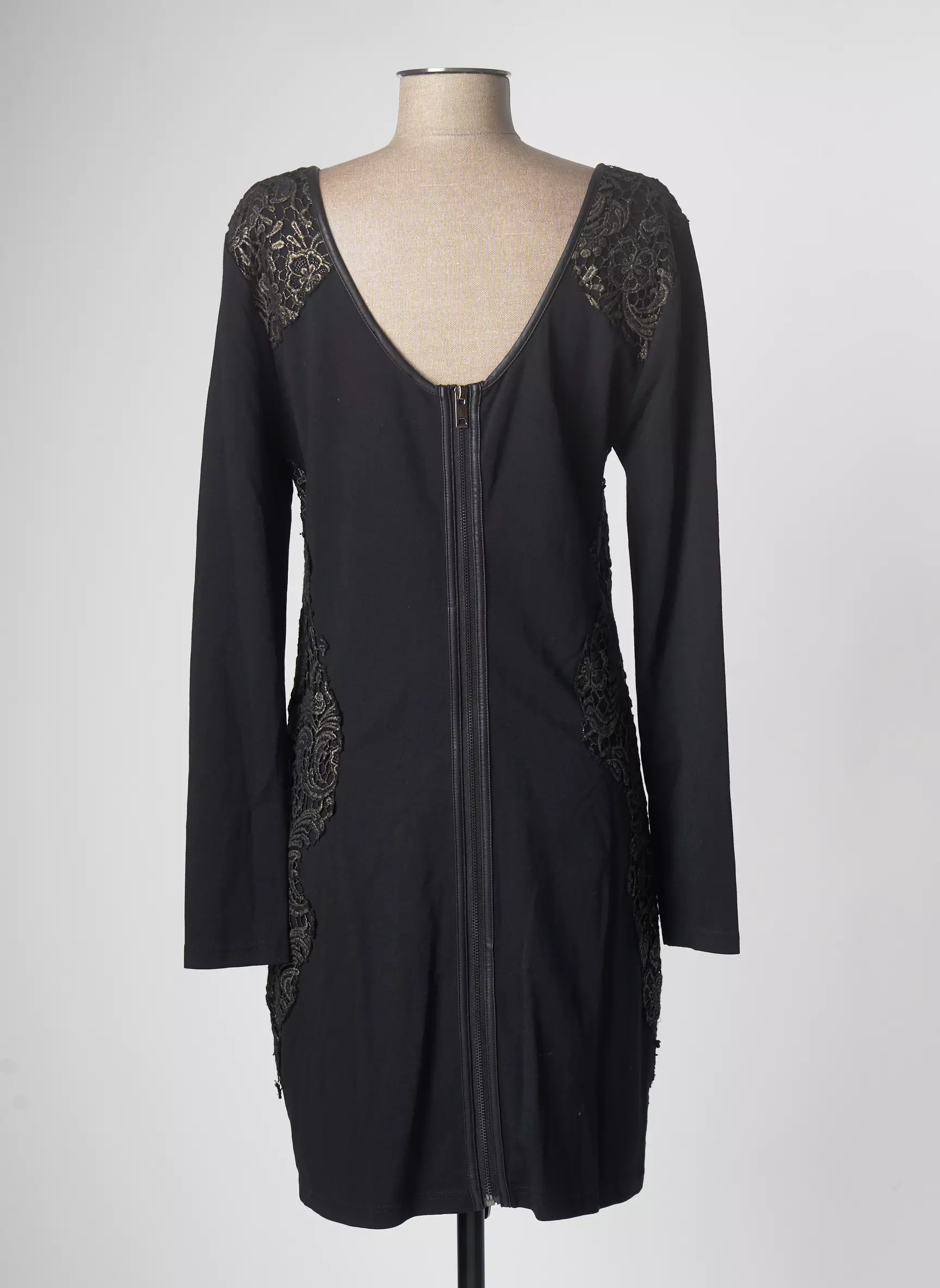 Aaiko Robes Mi Longues Femme couleur noir