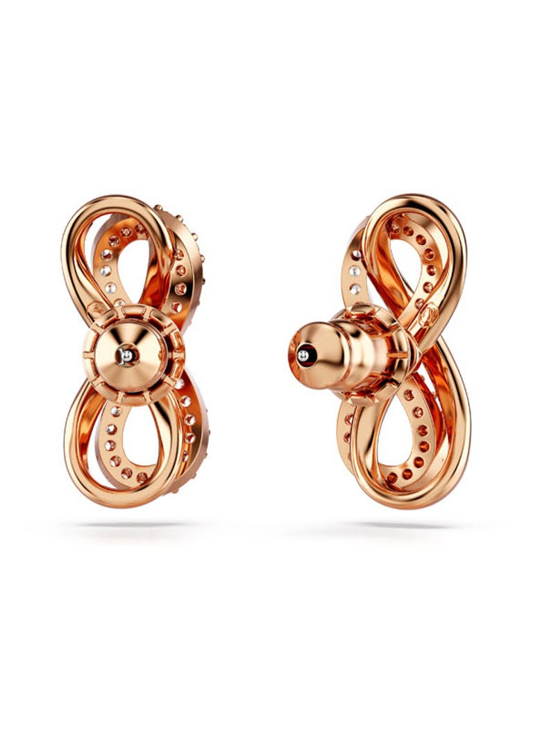 Swarovski Hyperbola gold-plated stud earrings