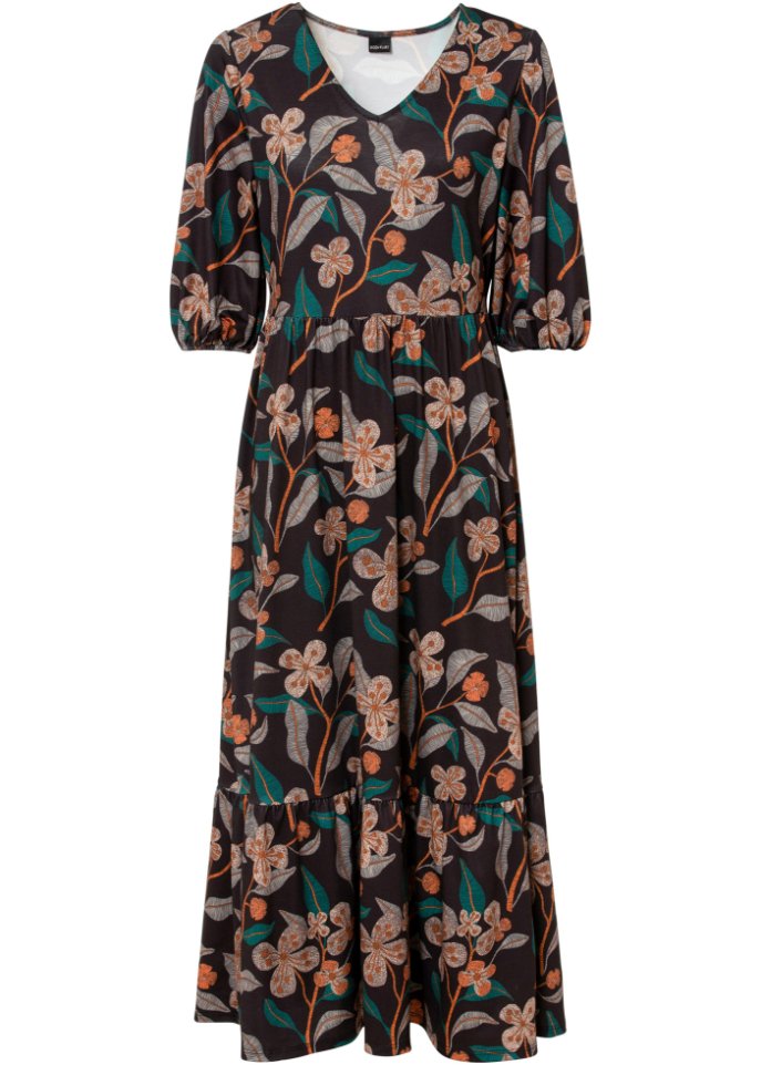 Midikleid mit Blumendruck