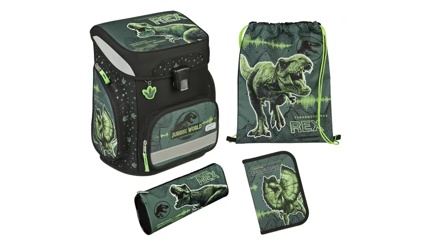Scooli Jurassic World EasyFit Schulranzen-Set 5teilig