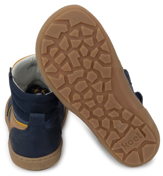 Koel bare ~ Danish MidCut Sneaker ~ Blue Yellow