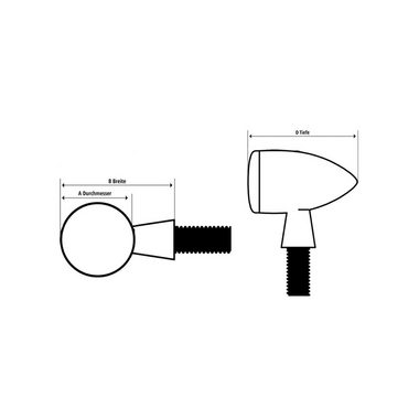 Kellermann Motorrad-Additiv LED Blinker Atto