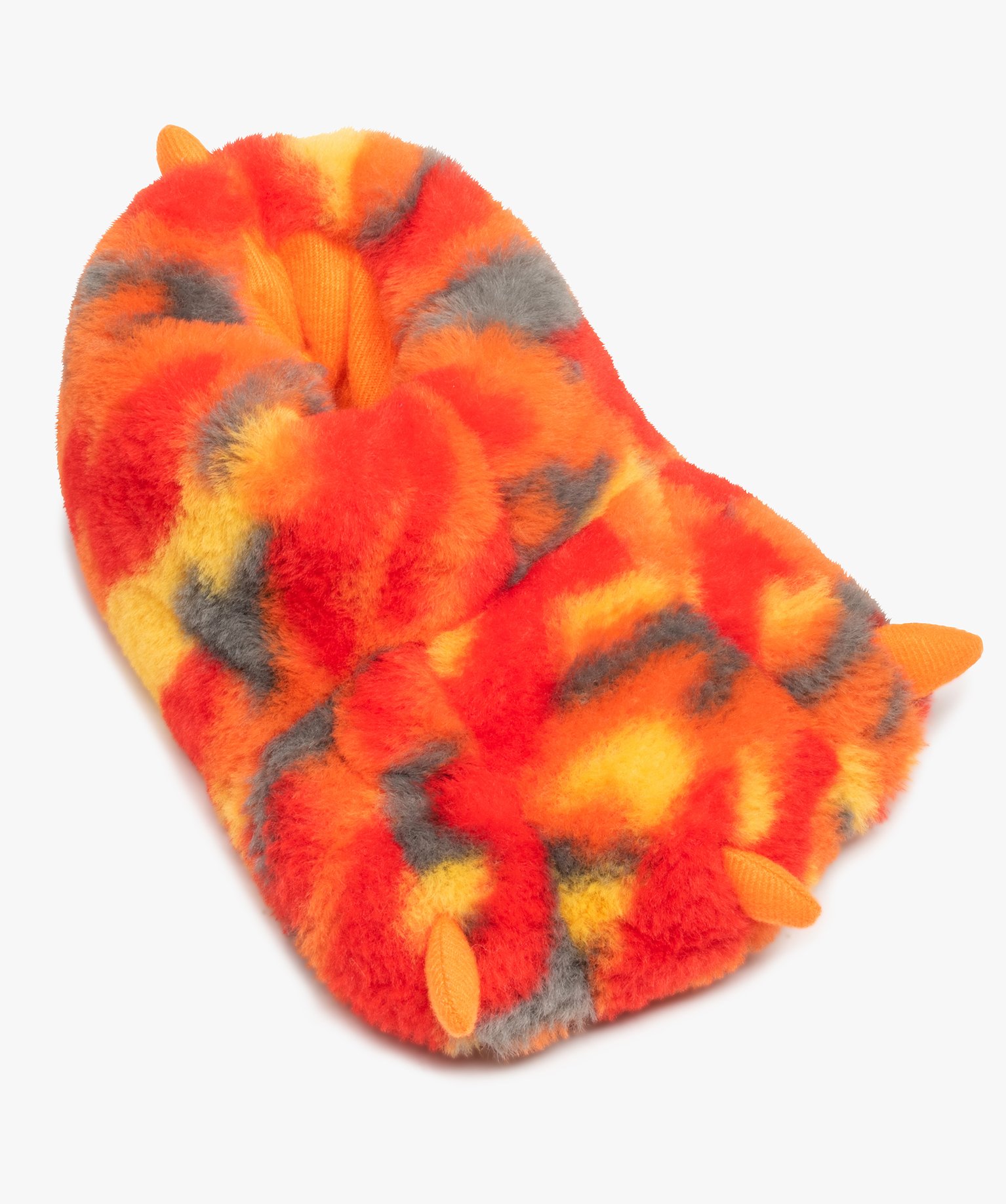 Chaussons Garçon 3D en patte de monstre orange | GEMO